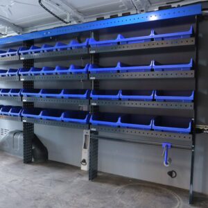 300 cm pakettiauton hylly Ford Transitissa