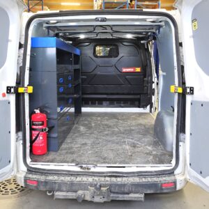 Ford Transit Custom pakettiauton hyllykkö 230 cm E-Flex huoltoautokalustus