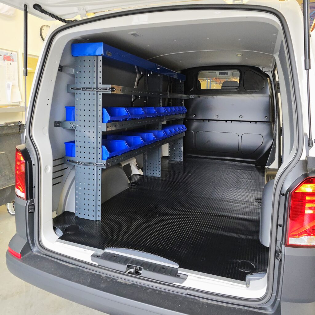 230 cm pakettiauton hylly volkswagen transporter pitkään