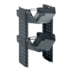 Kylmäainepullohylly pakettiautoon kahdelle pullolle