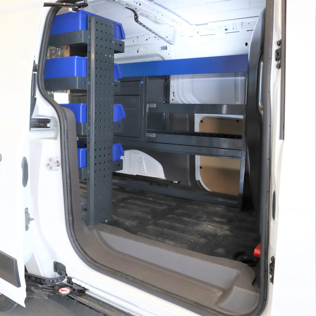 ford connect e-flex pakettiauton hyllyt