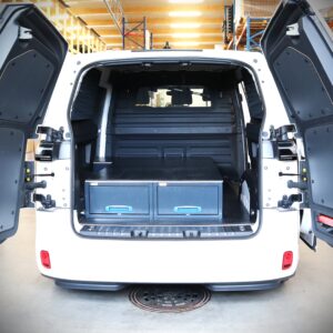 2 kpl 1267 mm pitkiä vetolaatikoita Volkswagen ID Buzzin takaovella