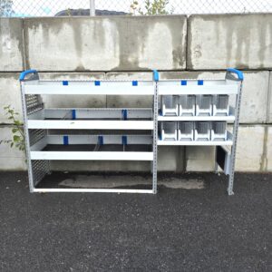 Sortimo hylly S-Boxeilla pakettiautoon