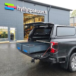 Ford Ranger lava-auto varustettuna vetolaatikoilla