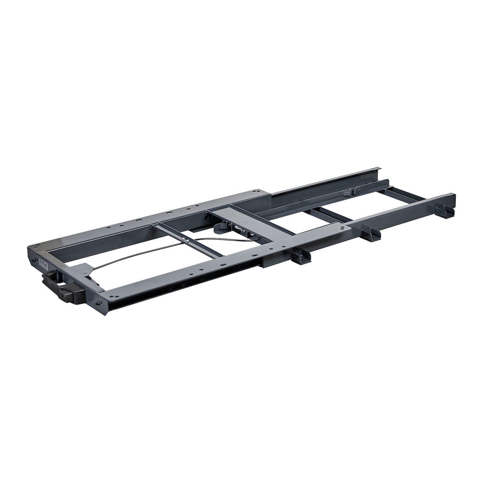 Pakettiauton ulosvedettävä liukutaso syvyys 805 mm avattuna