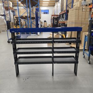 Käytetty 160 cm pakettiauton hylly esittelyhylly