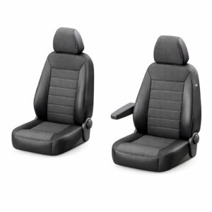 Citroen Berlingo istuinsuojat 1+1 etuistuimiin puolikeinonahka kangaskeskiosalla