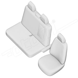 Citroen Jumper istuinsuojat 1+2 puolikeinonahka etupenkkeihin